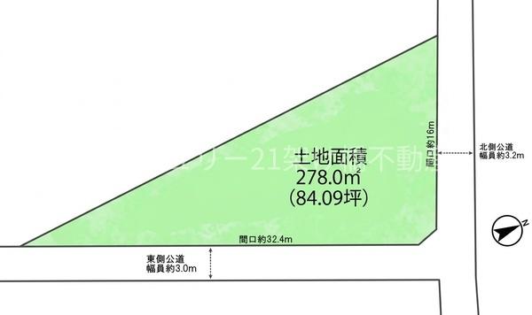 豊橋市植田町字中池　土地