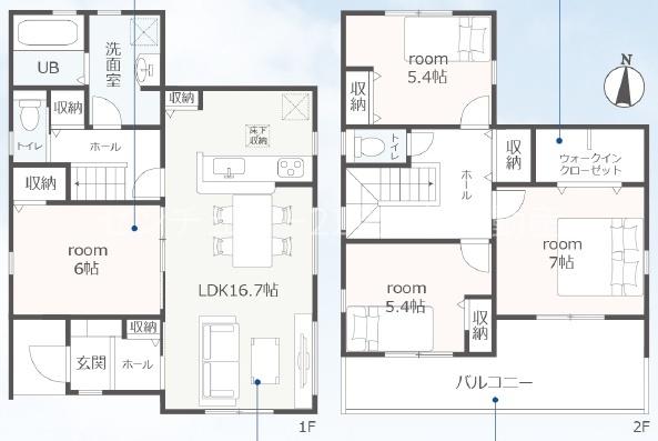 豊橋市高洲町第1期　新築戸建(全3棟)　2号棟