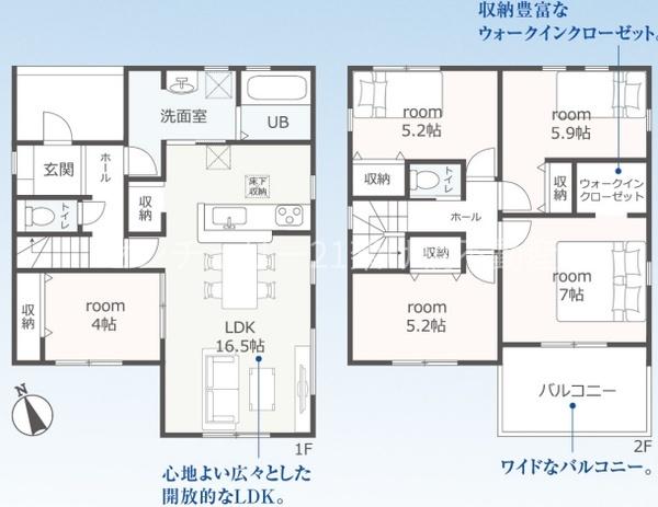 豊橋市牛川町第５期　新築戸建(全3棟)　3号棟
