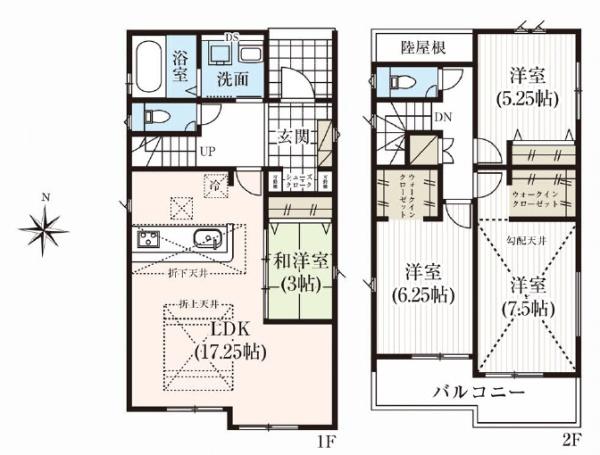豊橋市三ノ輪町　新築戸建（全3棟）１号棟