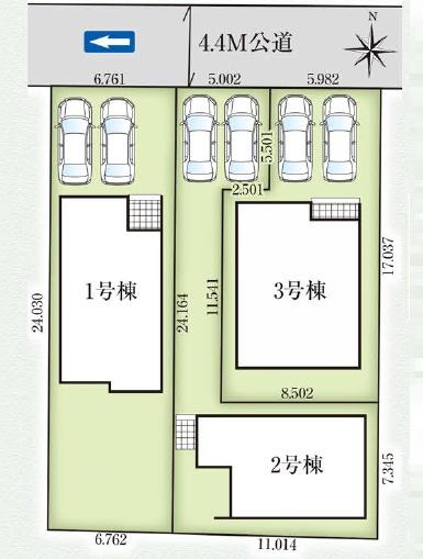 豊橋市三ノ輪町　新築戸建（全3棟）２号棟