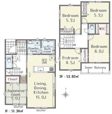 多米中町２丁目第１期　新築戸建　全７棟　１号棟