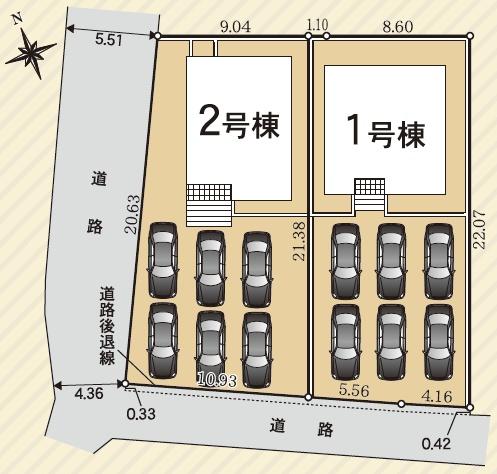 豊橋市下条西町第2　新築戸建　全２棟　１号棟