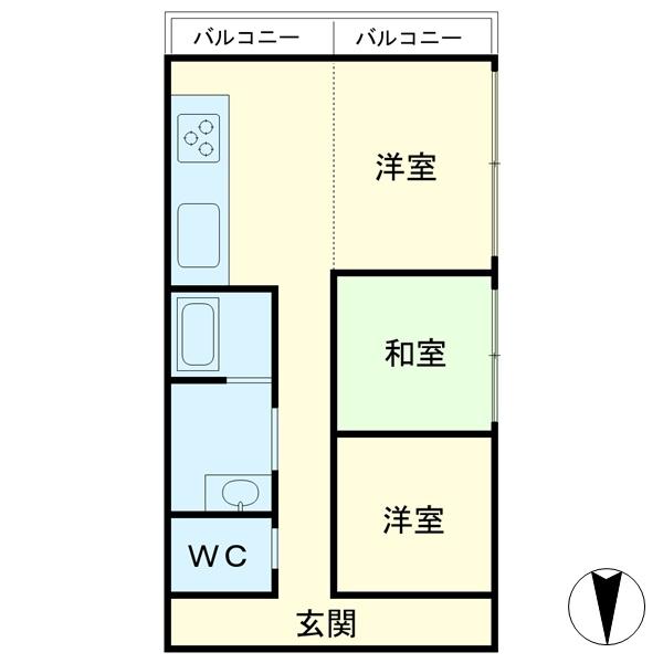 イブサン矢田(間取り)