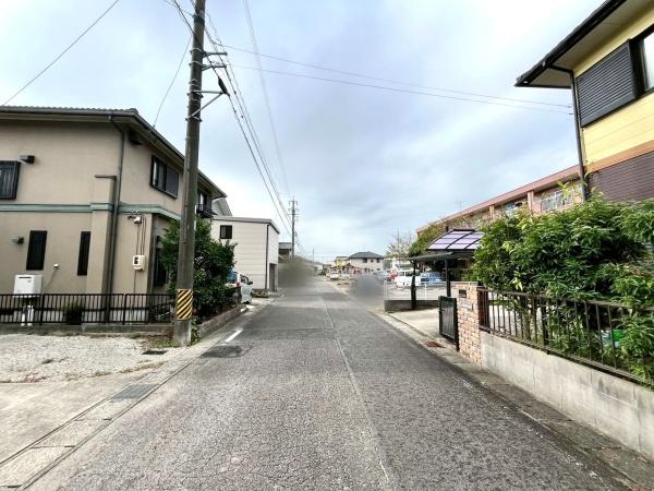 西尾市永吉2丁目の土地(前面道路含む現地写真)