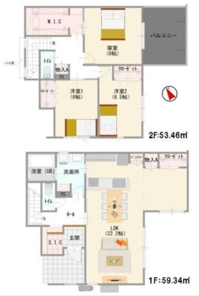 豊川市桜ケ丘町第一　新築戸建（全３棟）２号棟
