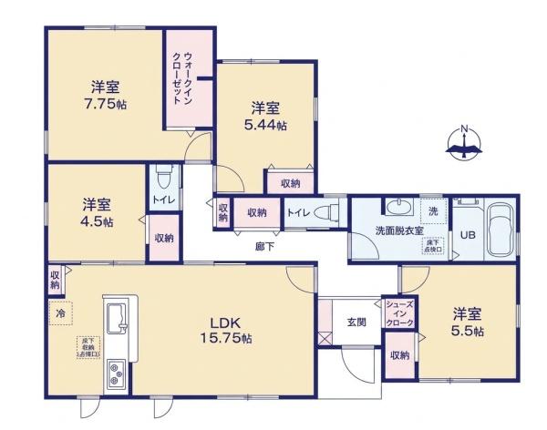 豊川第76御津町御馬東　新築戸建（全３棟）１号棟