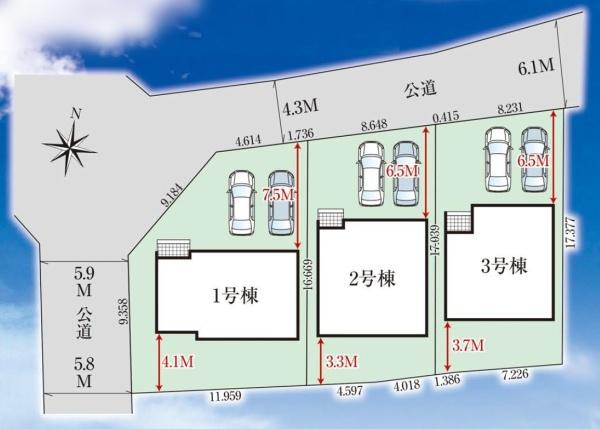 豊川市小坂井町2期　新築戸建（全３棟）１号棟