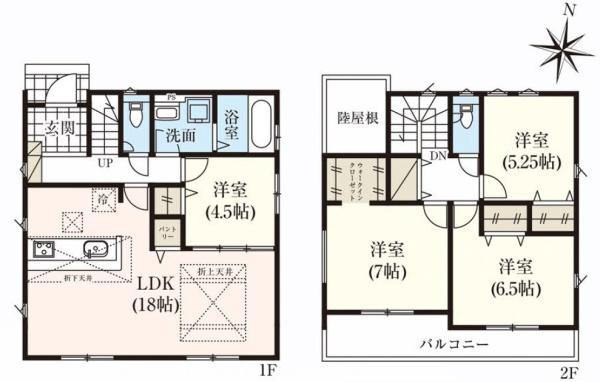 豊川市小坂井町2期　新築戸建（全３棟）２号棟