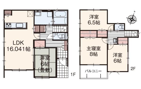 新城市富沢1丁目　新築戸建（全2棟）2号棟