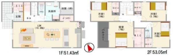 豊川市三蔵子町第一　新築戸建（全２棟）２号棟