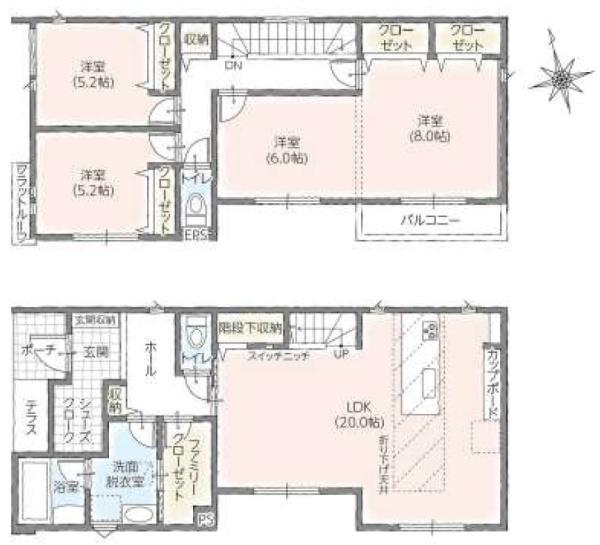 豊川市三蔵子町　新築戸建（全４棟）１号棟