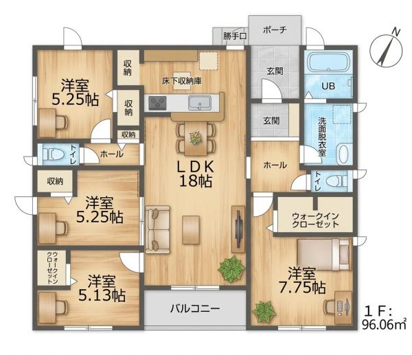 豊川市御津町第1期　新築戸建（全５棟）１号棟