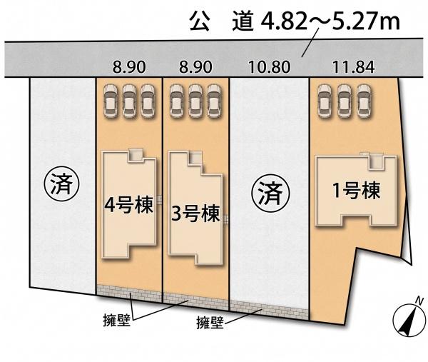 豊川市御津町第1期　新築戸建（全５棟）３号棟
