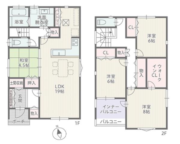 蒲郡市府相町三丁目　新築戸建（全２棟）１号棟