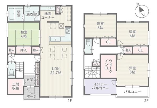 豊川市金屋町　新築戸建（全３棟）１号棟