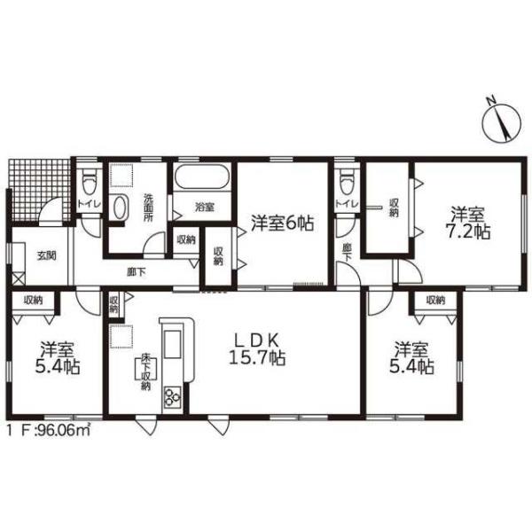 岡崎市福岡町第2　新築戸建（全4棟）4号棟