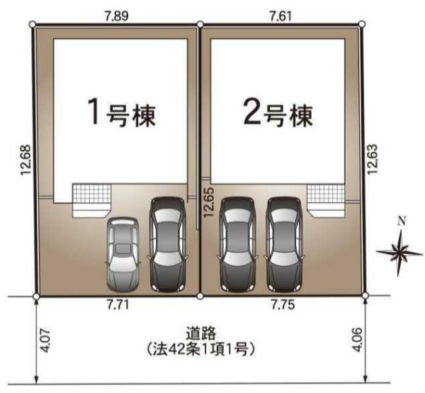 岡崎市上地町第8　新築戸建（全2棟）2号棟