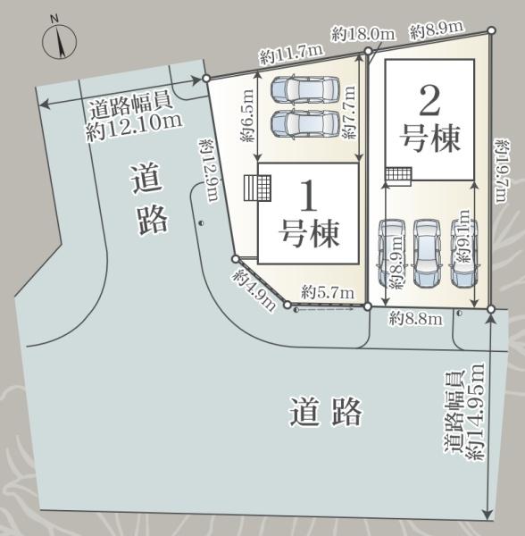 蒲郡市八百富町　第1　新築戸建（全2棟）１号棟