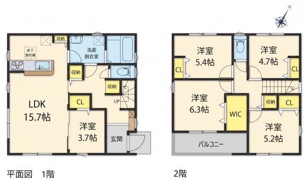 豊川市御津町第２期新築戸建（全3棟）２号棟