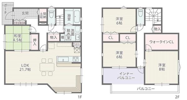 豊川市金屋元町一丁目　中古戸建（全６棟）５号棟