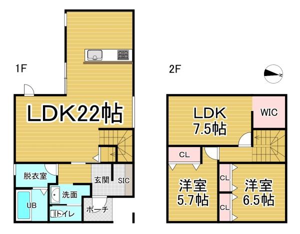 音更町中鈴蘭北6丁目2-3のうち　B棟