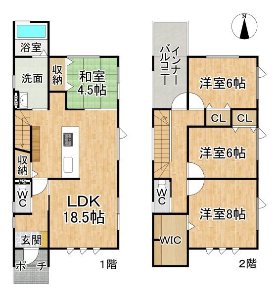 【未入居】タマタウン音更南鈴蘭２号棟