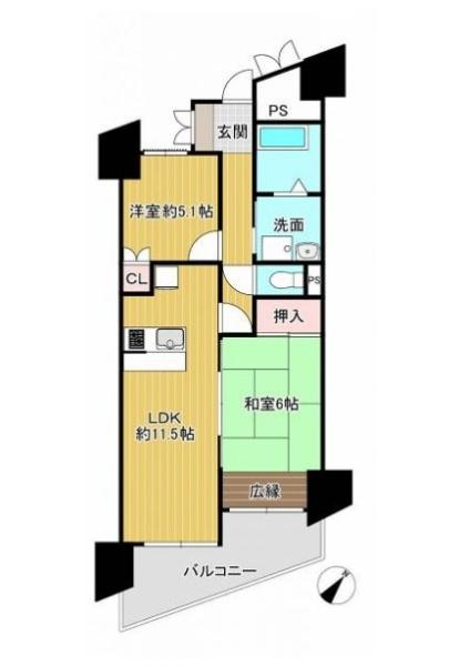 中古マンション・ビュパレー御宿8階・780