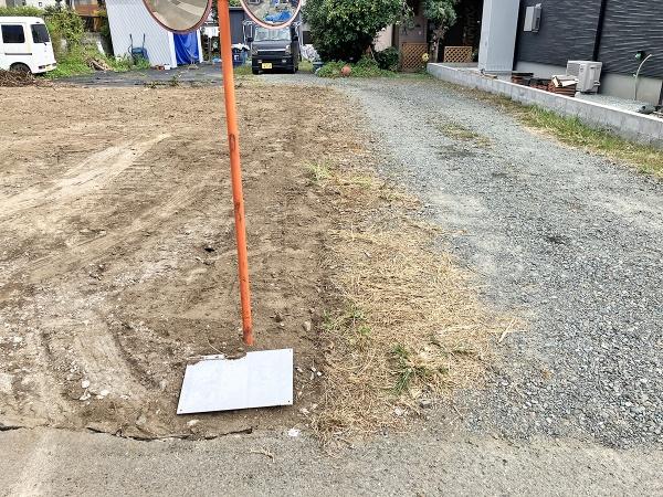 熊本市東区秋津1丁目の土地(現地土地写真)