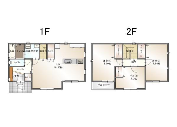 山形市浜崎新築建売（2階建）
