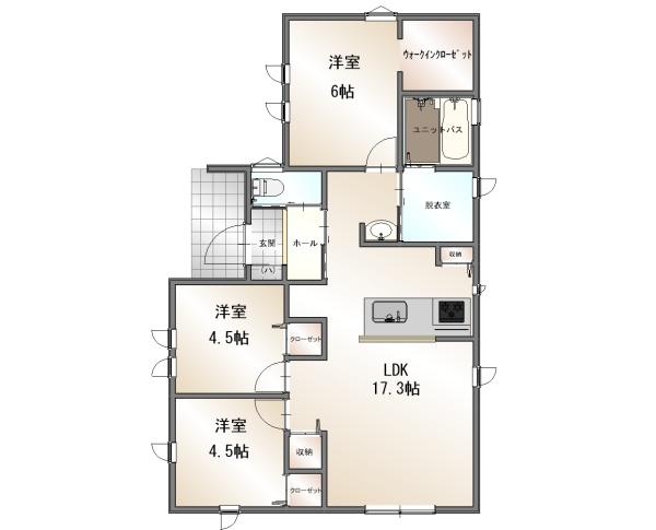 東根市六田二丁目新築建売B棟