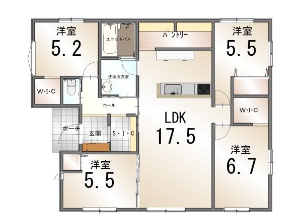 山形市小白川町5丁目2期　新築建売1号棟
