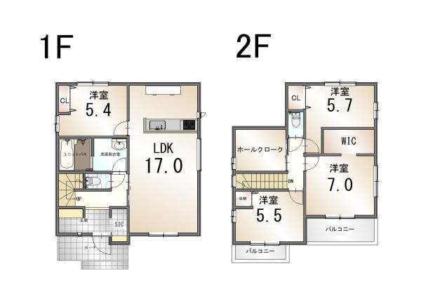 天童市柏木町1丁目1期　1号棟