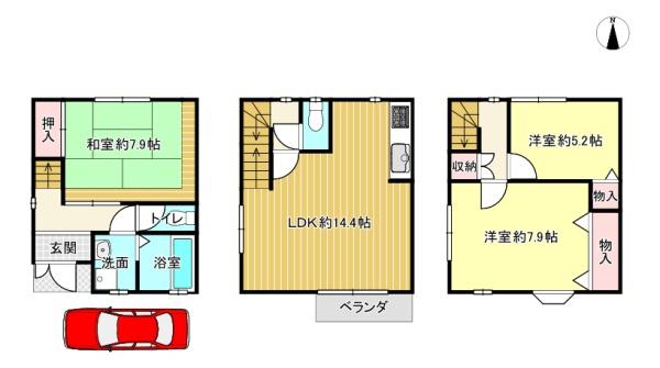 京都市伏見区新町１丁目の中古一戸建