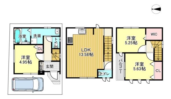 長岡京市馬場井料田の新築一戸建