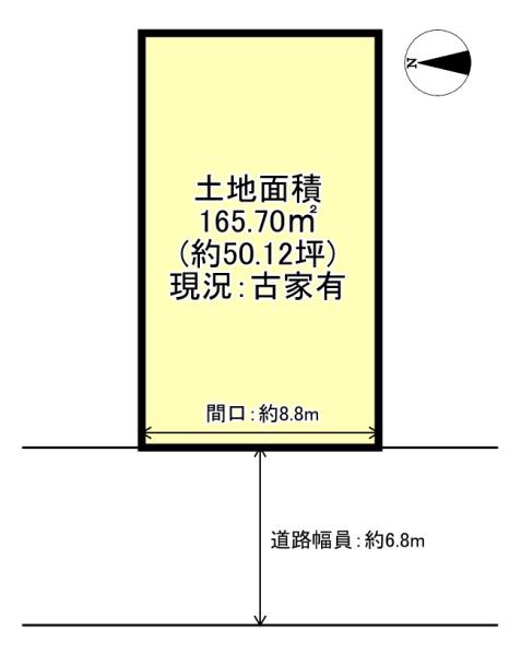 宇治市五ケ庄広岡谷の売土地