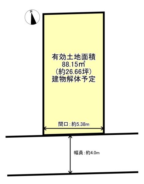 京都市伏見区深草大亀谷金森出雲町の売土地