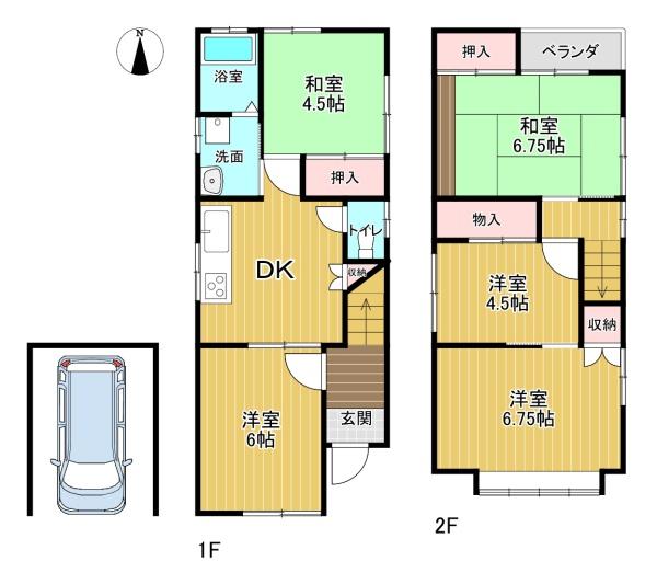 京都市山科区四ノ宮小金塚の中古一戸建