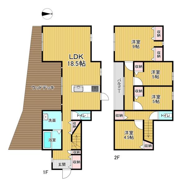 綴喜郡宇治田原町緑苑坂の中古一戸建