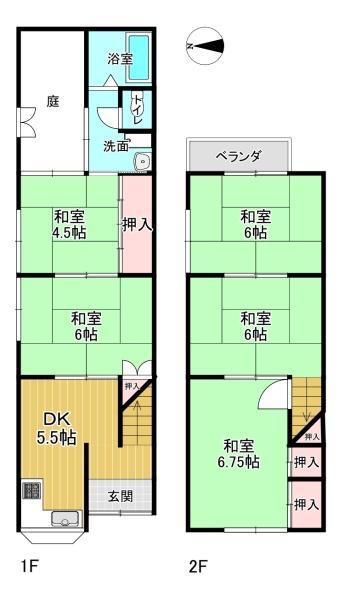 京都市山科区御陵四丁野町の中古一戸建て