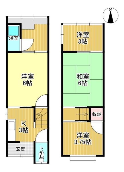 京都市伏見区中島鳥羽離宮町の中古テラスハウス