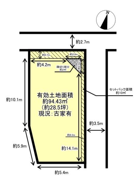 京都市伏見区深草大亀谷西久宝寺町の土地