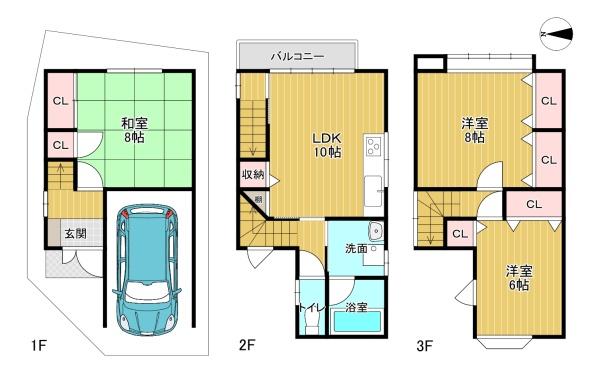 京都市伏見区久我森の宮町の中古一戸建て