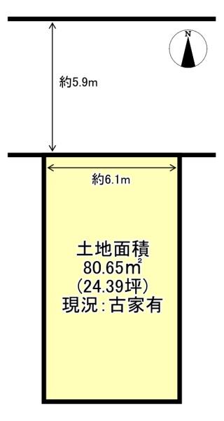 京都市山科区東野竹田の土地