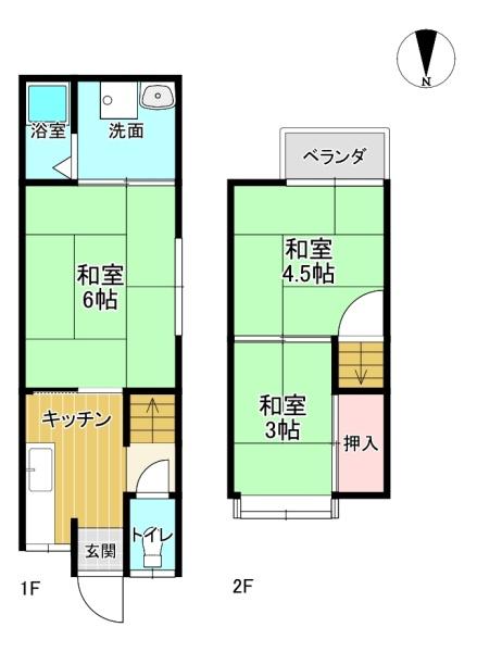 京都市伏見区横大路下三栖山殿の中古テラスハウス