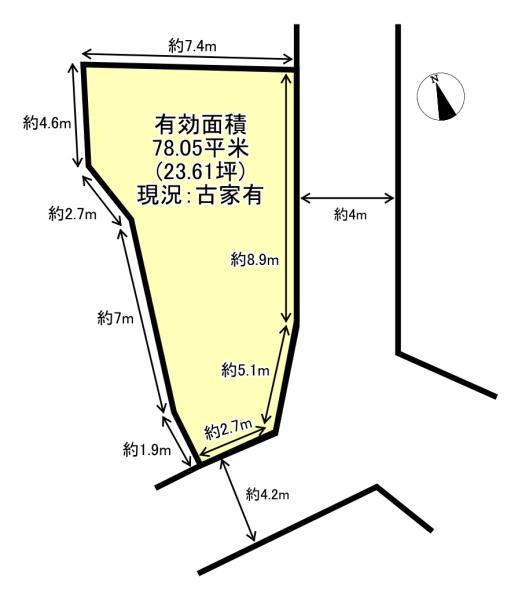 京都市伏見区深草大亀谷西久宝寺町の売土地