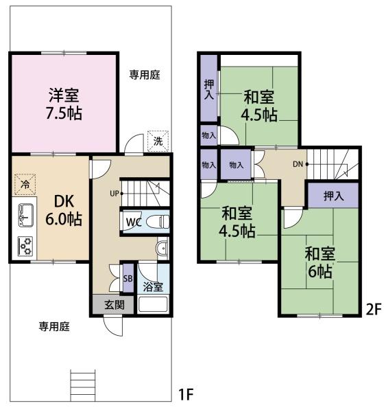 神戸市須磨区高倉台５丁目の中古テラスハウス