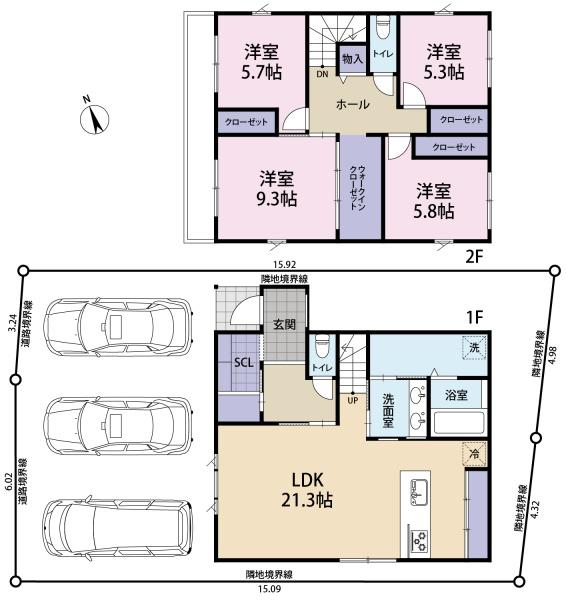 神戸市北区鈴蘭台南町７丁目の新築一戸建
