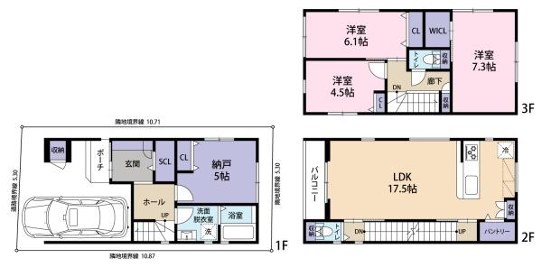 神戸市灘区神ノ木通３丁目の新築一戸建