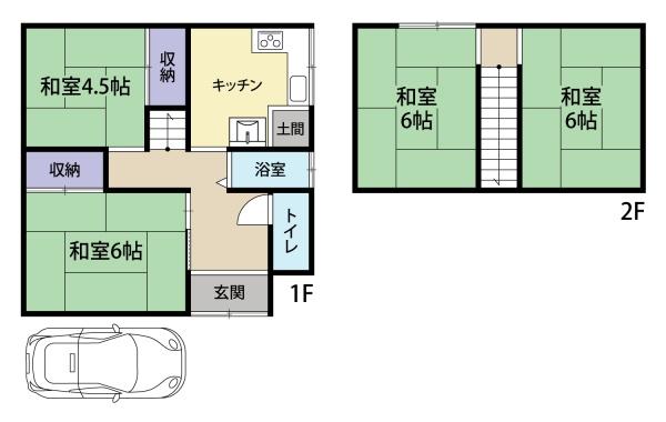 阿南市橘町大浦の中古一戸建て(間取り)